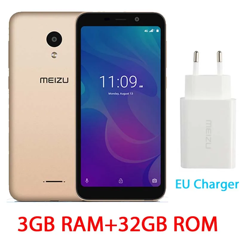 Global 3G 32G Gold Meizu C9 Pro M9C смартфон, глобальная версия, четырехъядерный процессор, 3 ГБ, 32 ГБ, 5,45 дюйма, полный экран, 3000 МП камера, мА/ч, мобильный телефон - Цвет: Global 3G 32G Gold