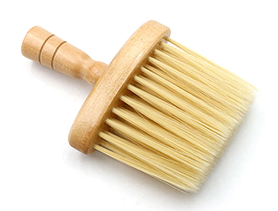 CestoMen Парикмахерская щетка для шеи Duster стилист для волос шейные Пылесосы Длинная Деревянная ручка щетка для шеи для парикмахерской очистки