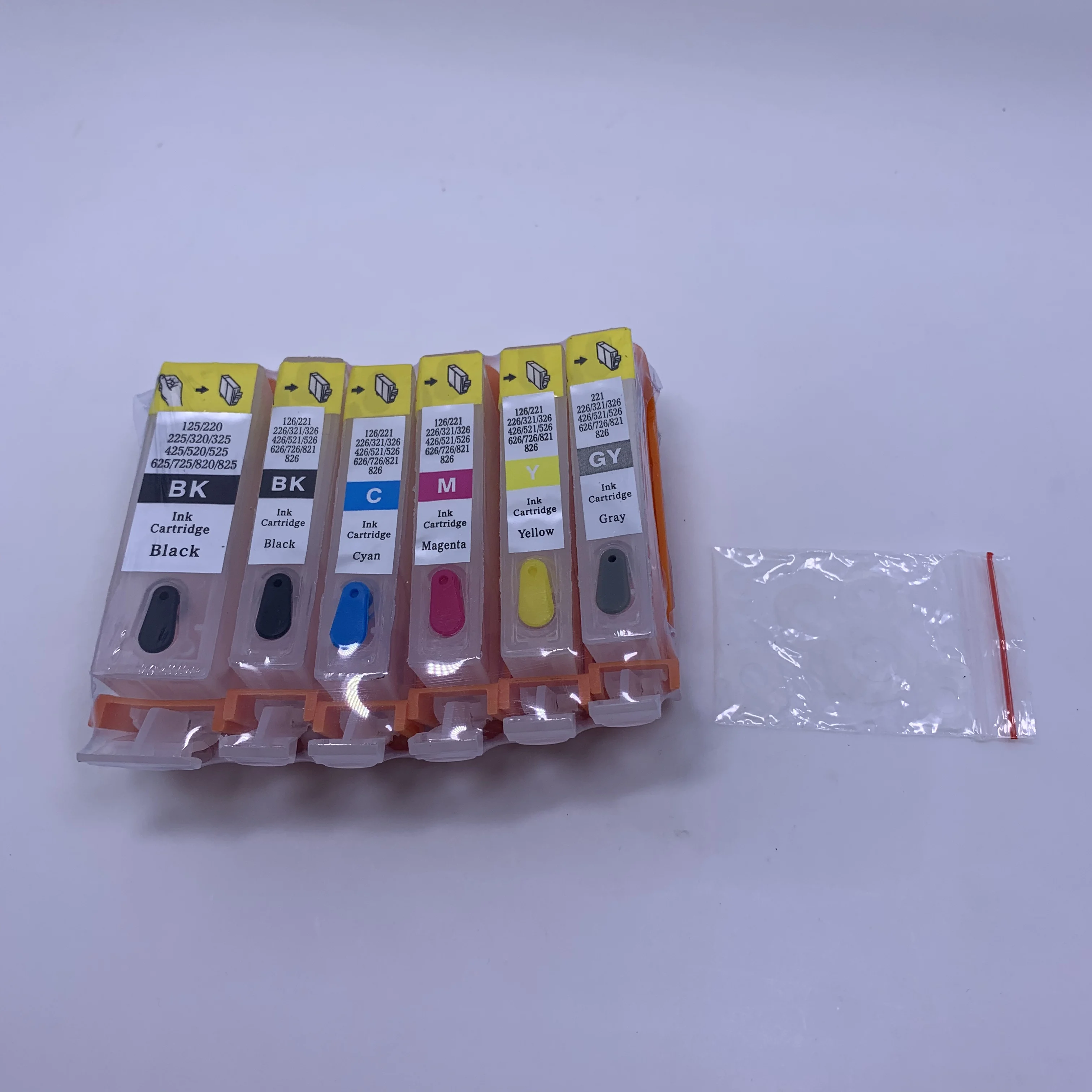 

YOTAT 6pcs refillable ink cartridge PGI-820 CLI-821 for Canon PGI820 CLI821 for Canon Pixma MP988 printer