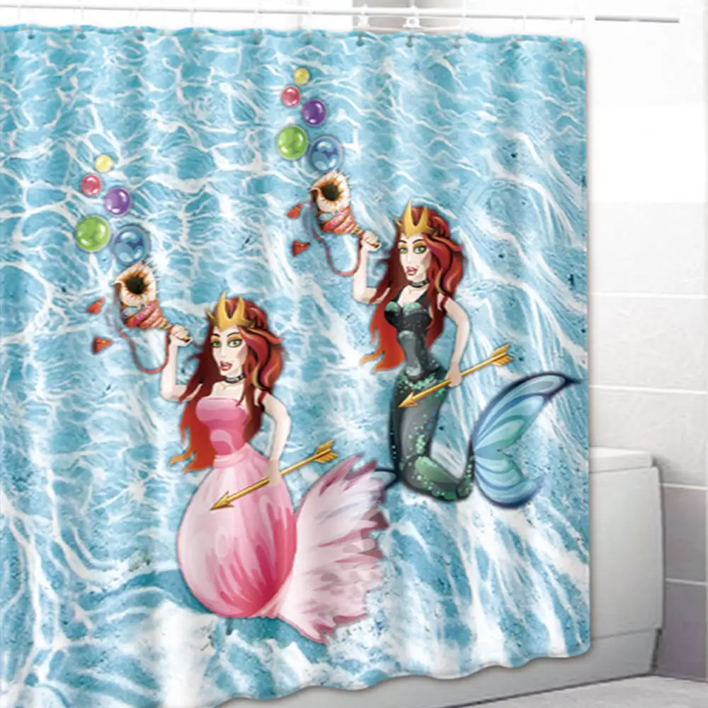 1pc shower curtain Современная мода Леди Душ шторы с крючками домашняя декоративная шторка для ванны Водонепроницаемая 3D Женская душевая занавеска для ванной - Цвет: 1pc shower curtain