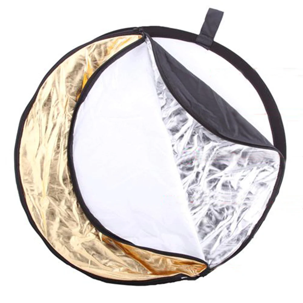 

24 "60 cm 5 in 1 Draagbare Inklapbare Ronde Fotografie Fotografia Reflector voor Foto Studio Multi Photo Disc Flitslicht