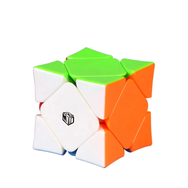 Stickerless Высокое качество QiYi XMD Wingy вогнутый перекошенный Магнитный магический куб головоломка скорость Рождественский подарок идеи детские игрушки для детей - Цвет: Stickerless
