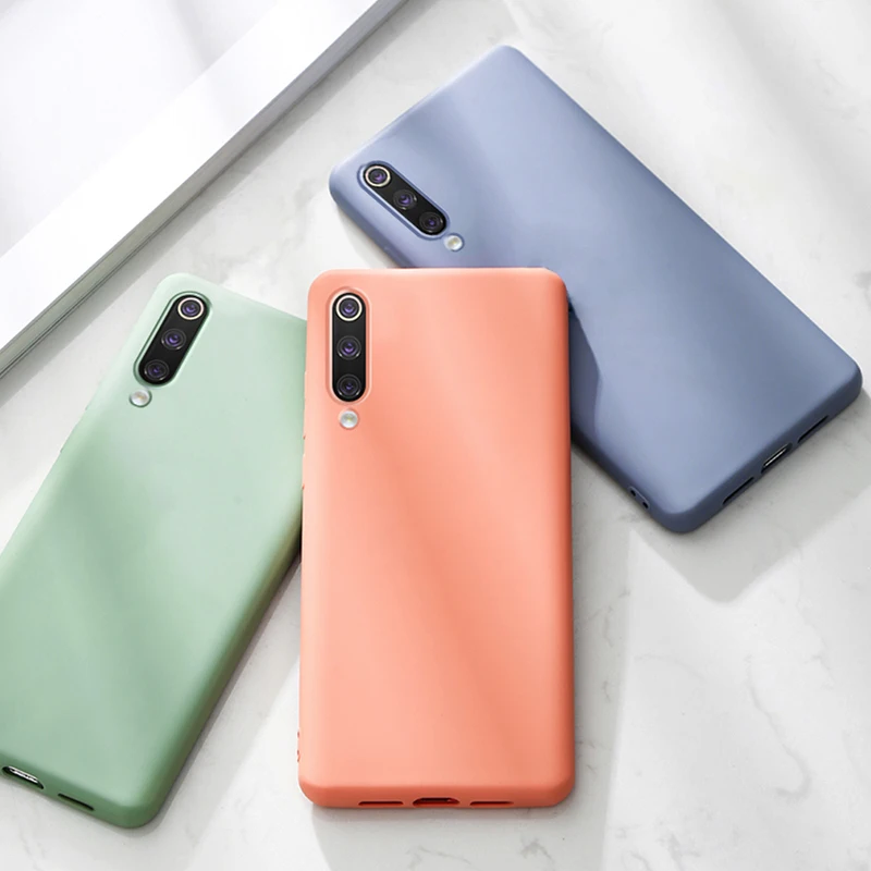 Мягкий жидкий силиконовый чехол для Xiaomi Mi 9 8 SE Lite A3 T Note 10 Mi9 Mi8 Redmi 8A K20 7 Pro 7|Бамперы| |