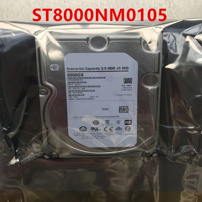 

New Original HDD For Seagate 8TB 3.5" SATA 6 Gb/s 256MB 7200RPM For Internal HDD For Enterprise HDD For ST8000NM0105