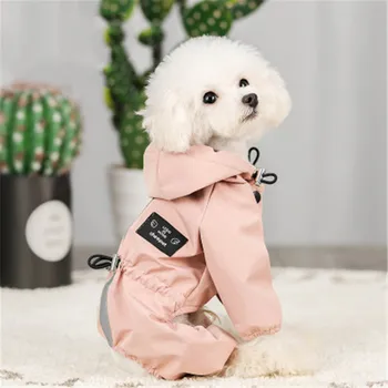 

New Pet Cat Dog Raincoat Hooded Reflective Puppy Small Dog Rain Coat Waterproof Jacket for Dogs Soft Breathable Mesh Dog Clothes