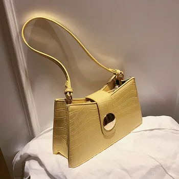 

Crocodile pattern Square Tote bag 2020 Fashion New High-quality Leather Women's Designer Handbag Travel Shoulder Messenger Bag