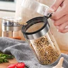 YOMDID Seasoning Pot Glass Bottle Condiment Storage Box Salt Pepper Sugar Flavoring Container With PP Lid Kitchen Supplies ► Photo 2/6