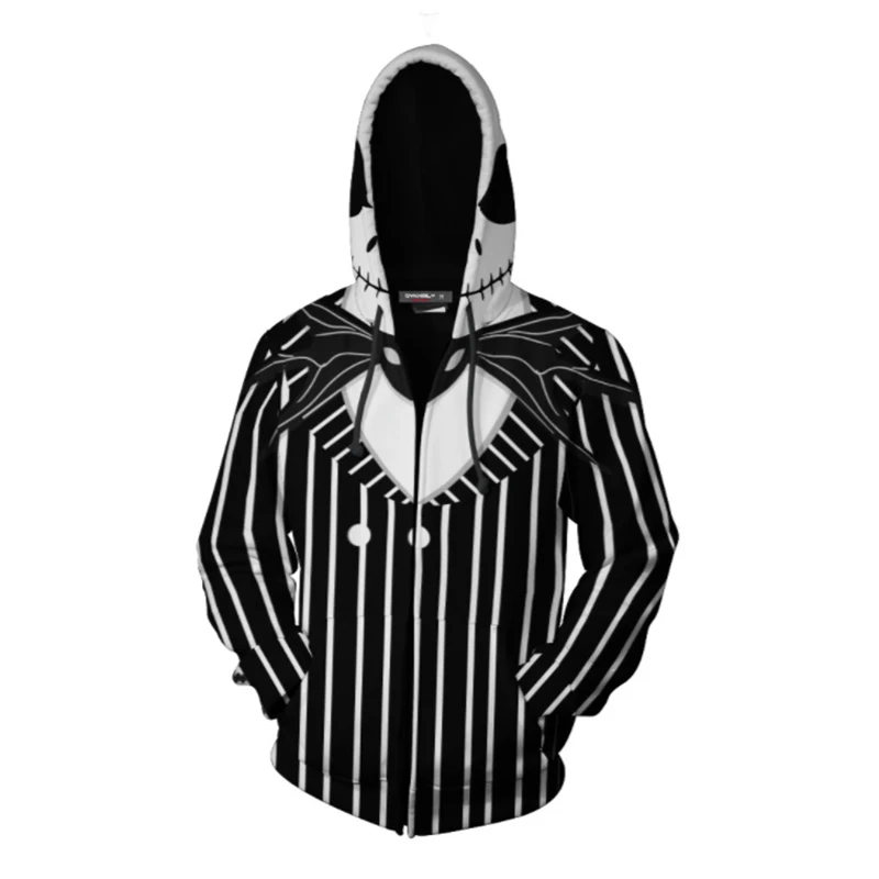 The Nightmare Before Christmas Hoodies Print Jack And Sally Skellington Jackets For Man Women Unisex Sweatshirts Spring Uniform The Nightmare Before Christmas Hoodies Print Jack And Sally Skellington Jackets For Man Women Unisex Sweatshirts Spring Uniform