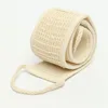 Exfoliating Loofah Back Scrubber For Shower Natural Long Handle Loofah Back Strap Washer Sponge Spa Body Skin Brush CleaningTool 3