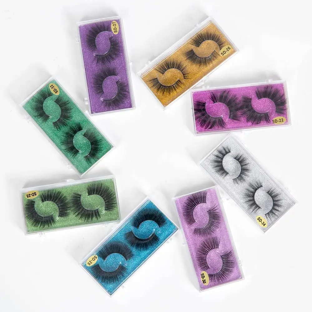 

SEXYSHEEP 1/2pairs 3D mink eyelashes lashes Box