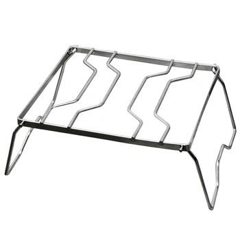 

Barbecue Picnic Stainless Steel Portable Pot Holder Bracket Travel Outdoor Practical Camping Grill Park Foldable Multifunctional