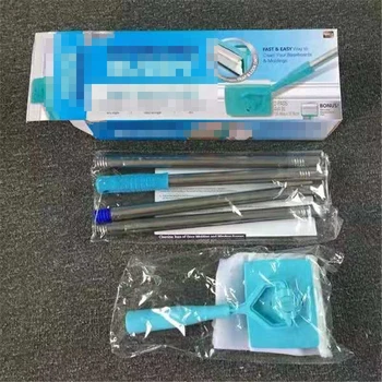 

Portable lazy cleaning brush, sponge mop universal cleaning telescopic handle cleaning stick multifunctional mop