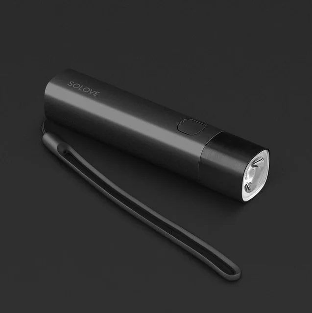 Xiaomi Mijia Solove X3 USB Перезаряжаемый яркий EDC фонарик 3000 мАч Внешний аккумулятор