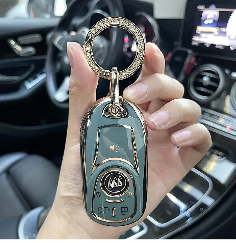 Nuova copertura della cassa chiave dell'automobile di TPU per Buick Envision Vervno GS 20T 28T Encore nuovo LACROSSE Opel Astra k accessori Auto Auto portachiavi - H2a06bb30877a40bab6a0a708b6a51ccei