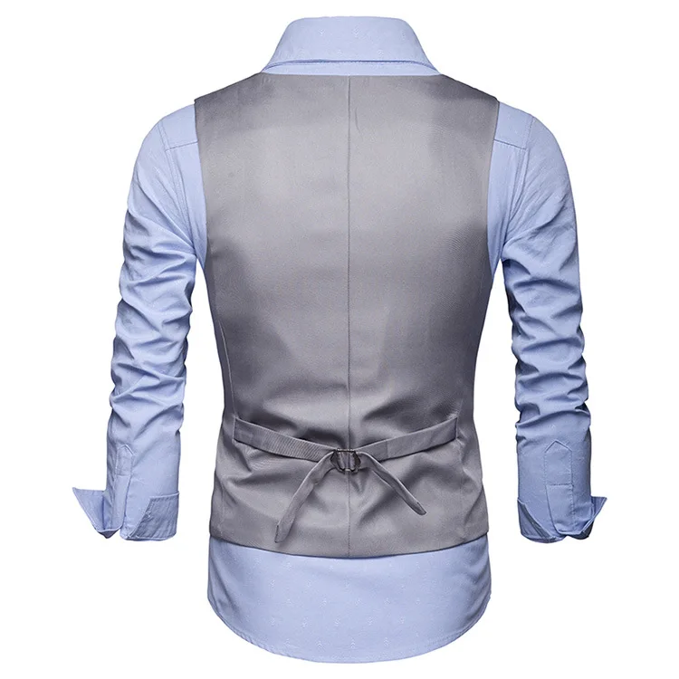 Slim Fit Мужские свадебные костюмы черный смокинг жениха деловые костюмы мужской блейзер с заостренным отворотом жениха на заказ 2 шт.(пальто+ брюки - Цвет: Light Grey