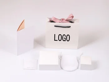

High Quality Original Boxes Flannelette Paper Bag Handbag Charm Ring Earring Bracelet Necklace Jewelry for Gift Packaging Box