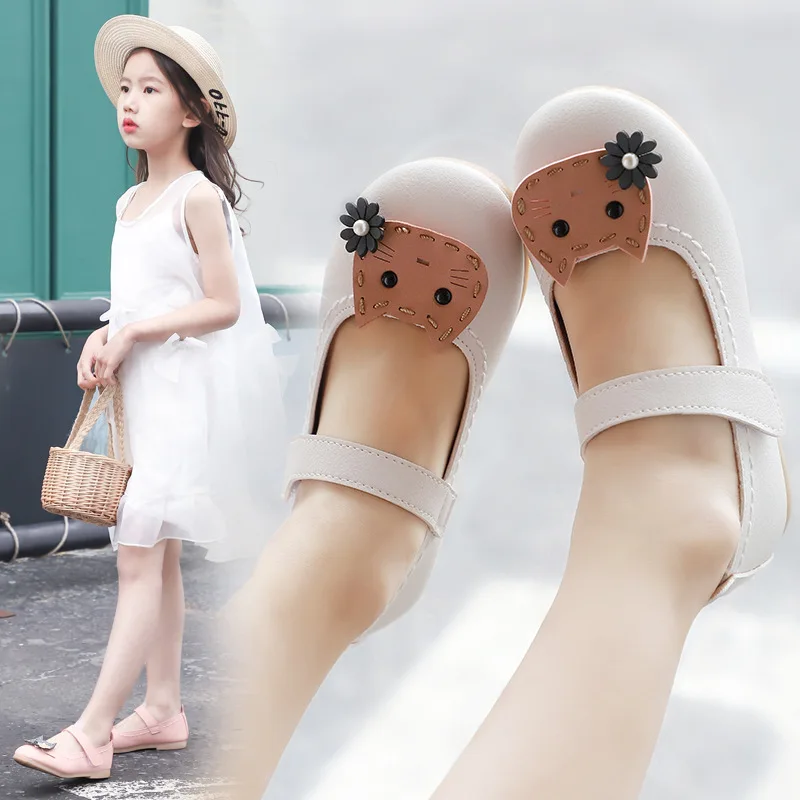 

Sapato Feminino Fashion Flat shoes Kids Hildren Girl baby Leisure Sandals Shoes Light Soft Geometric Children Princess Shoes