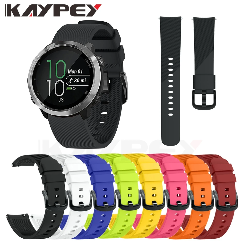 Цветной мягкий силиконовый сменный ремешок для Garmin vivoactive 3 vivomove3 HR Smart Браслет GARMIN