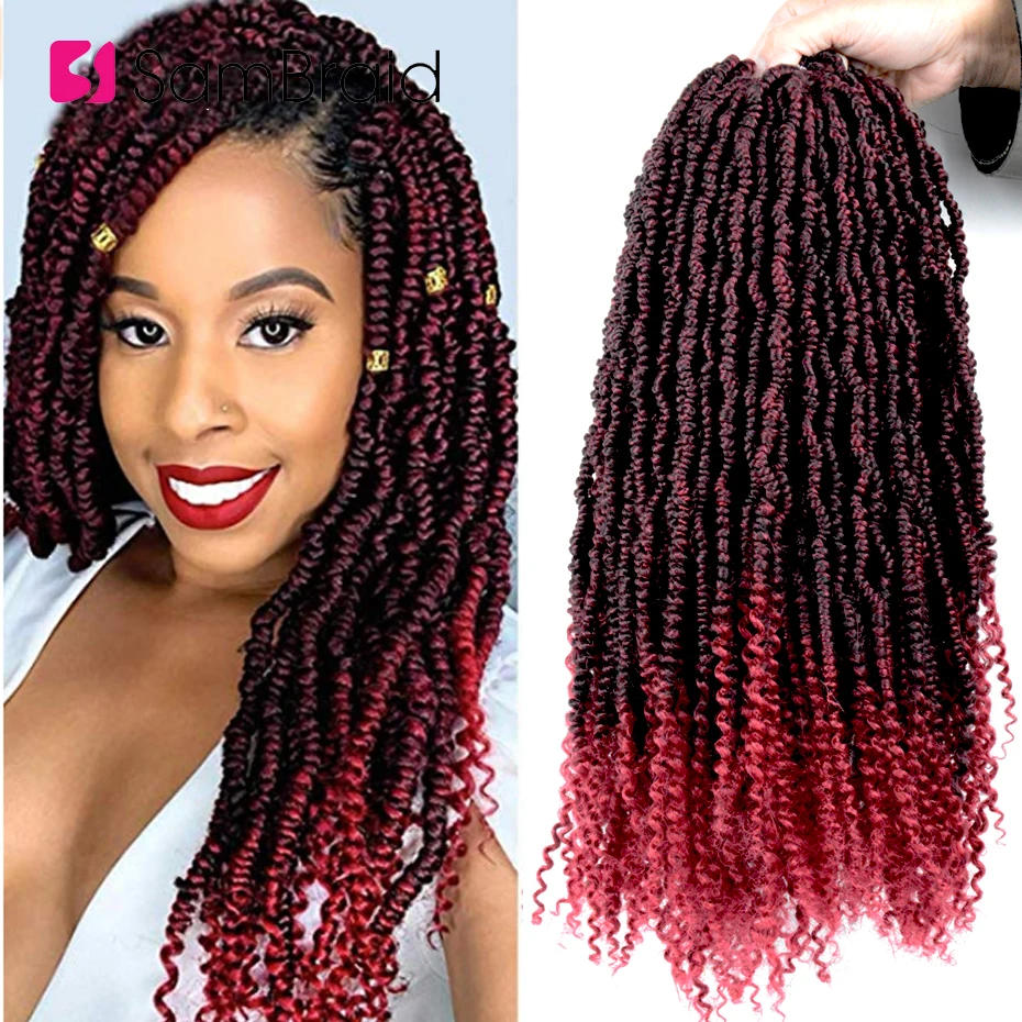 Sambraid 18inch Passion Spring Twists Synthetic Braiding Hair