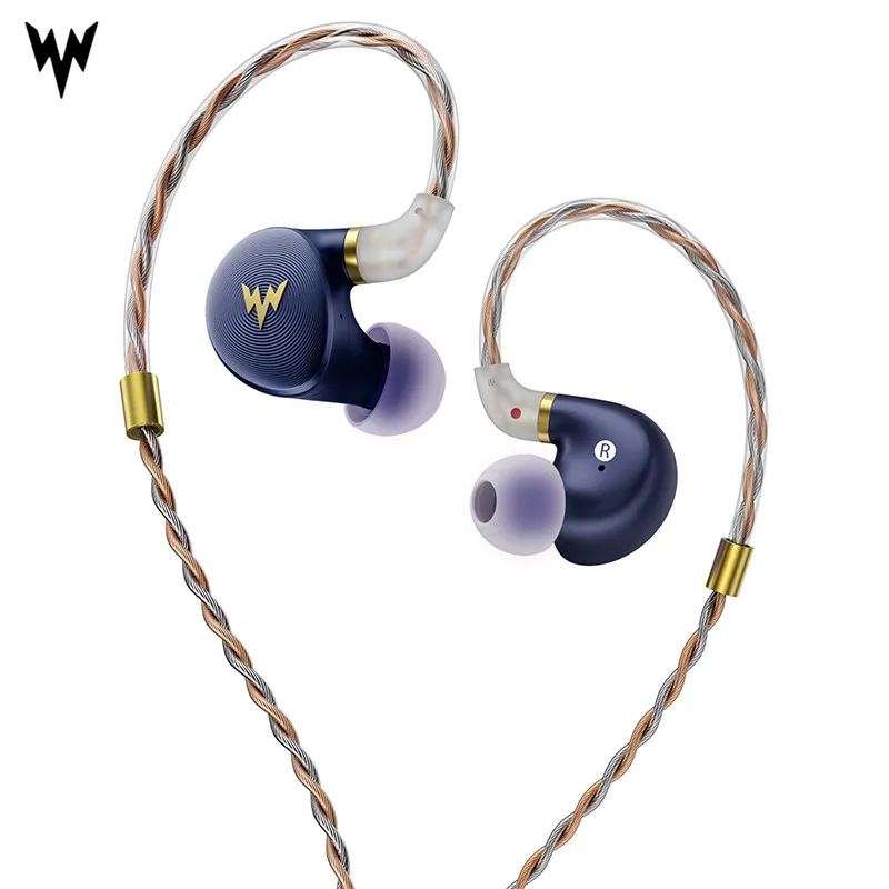 Уизер высокого разрешения Наушники A HE03 Гибридный арматура HiFi наушники регулятор