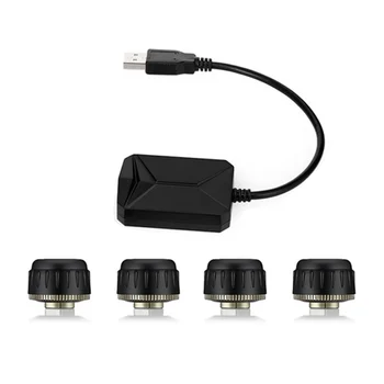 

USB Android Vehicle-mounted TPMS Car Tire Pressure Monitor System Tire Temperature Pressure Monitoring System