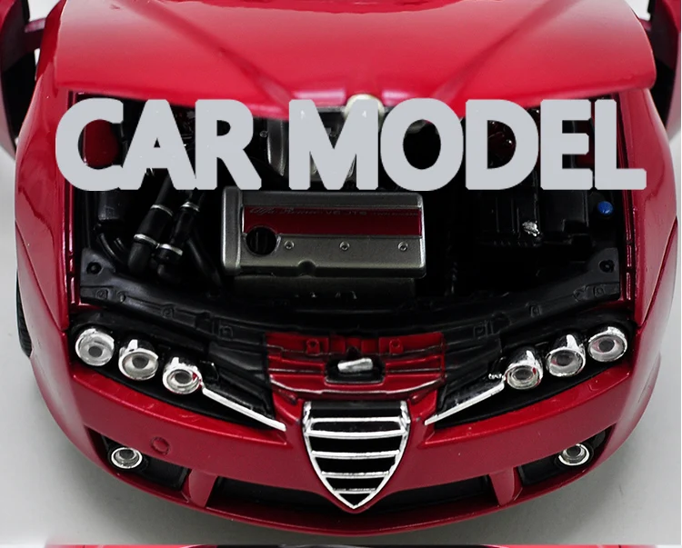 1:18 Масштаб сплава игрушечные транспортные средства Alfa Spider мягкая модель автомобиля Детские игрушечные машинки авторизованный игрушки для детей