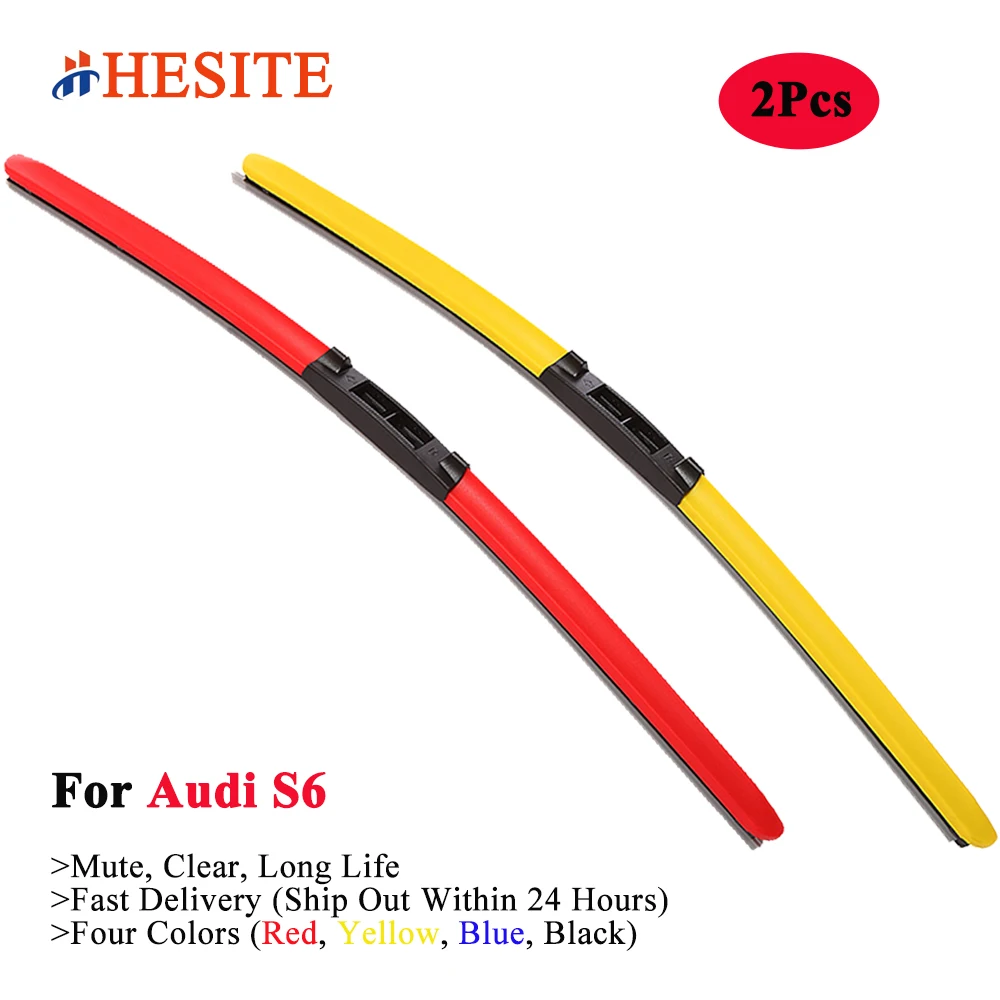 Щетки стеклоочистителя HESITE для Audi S6 C4 C5 4F C6 C7 C8 Avant Coupe голубые стеклоочистители 2016