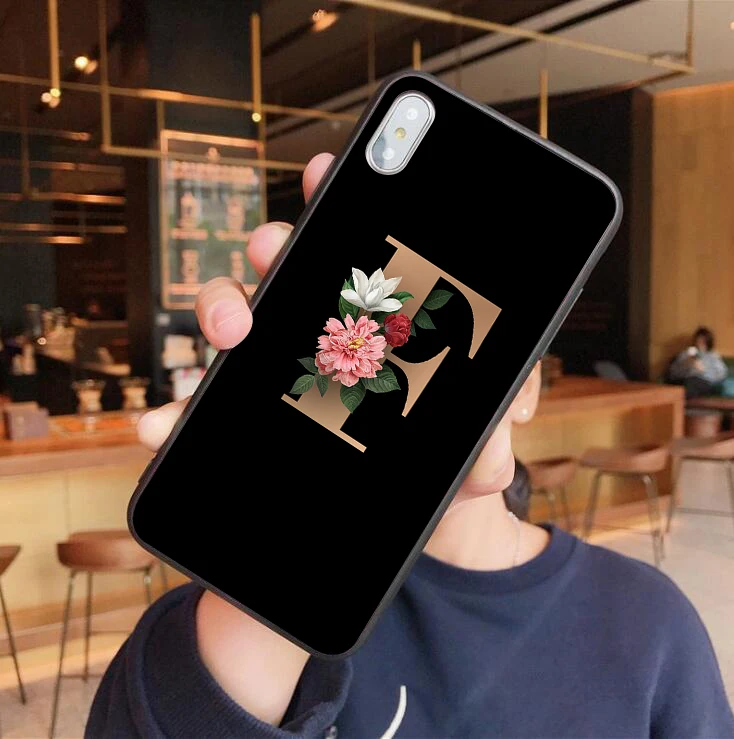 TPU На выбор для IPhone X 10 с буквенными цветами черный мягкий Уретановый Термопластик(tpu) чехол для iPhone X S MAX XR 6 6S 7 8 Plus высококачественный чехол для телефона с принтом - Цвет: TPU