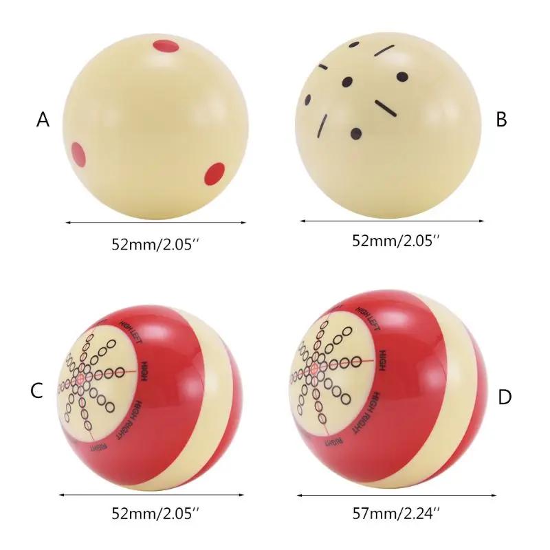 Bola de sinuca para treino de bilhar de 52 mm para treino de sinuca resina  resistente ao desgaste : .com.br: Esporte