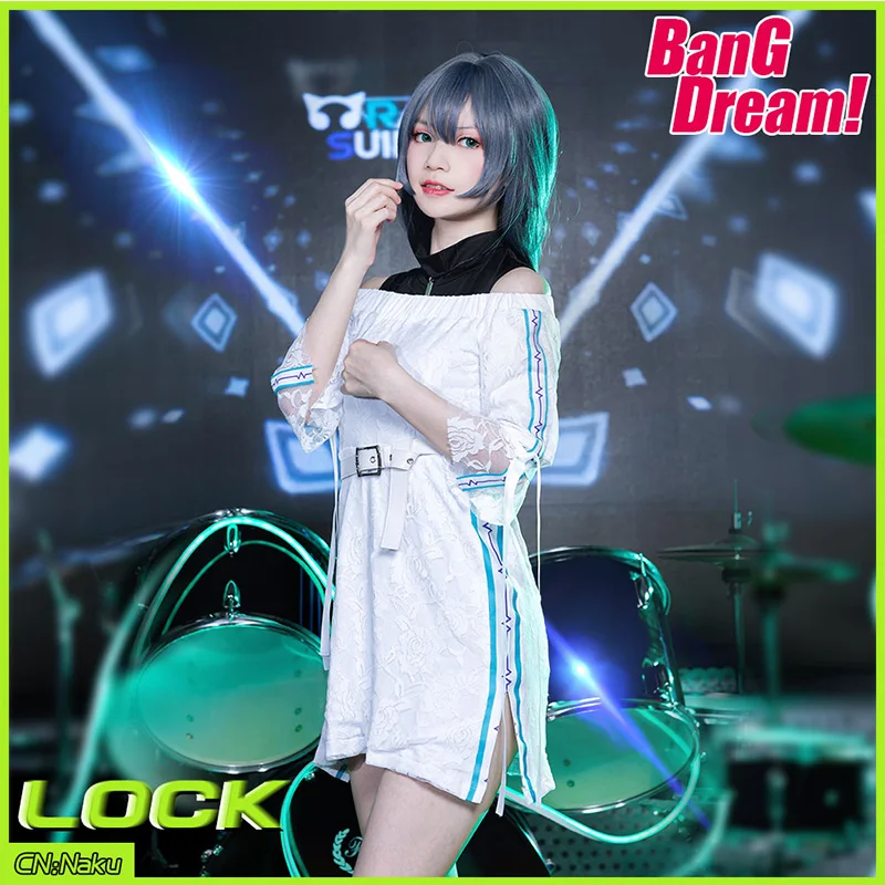 Asahi Rokka Cosplay Anime Game Bang Dream 7th Live Raise A Suilen Costume Berserker/Lock Cos Halloween Clothes For Women |