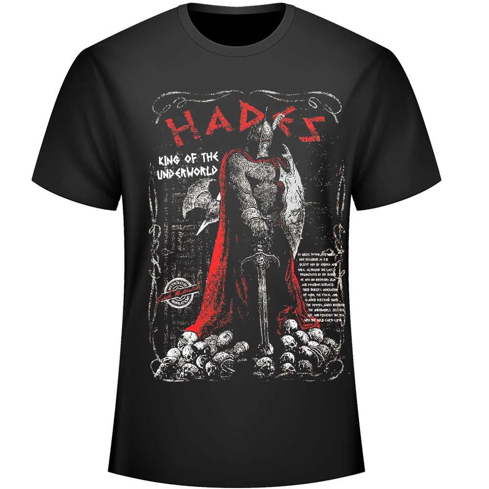 

Fashion Design Ancient Greek King of The Underworld Hades Image T-Shirt. Summer Cotton Short Sleeve O-Neck Men's T Shirt New