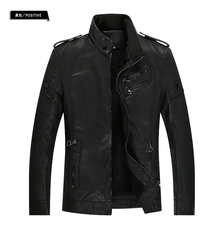 Мужская новая стильная AliExpress матовая и толстая кожаная куртка Горячая Распродажа