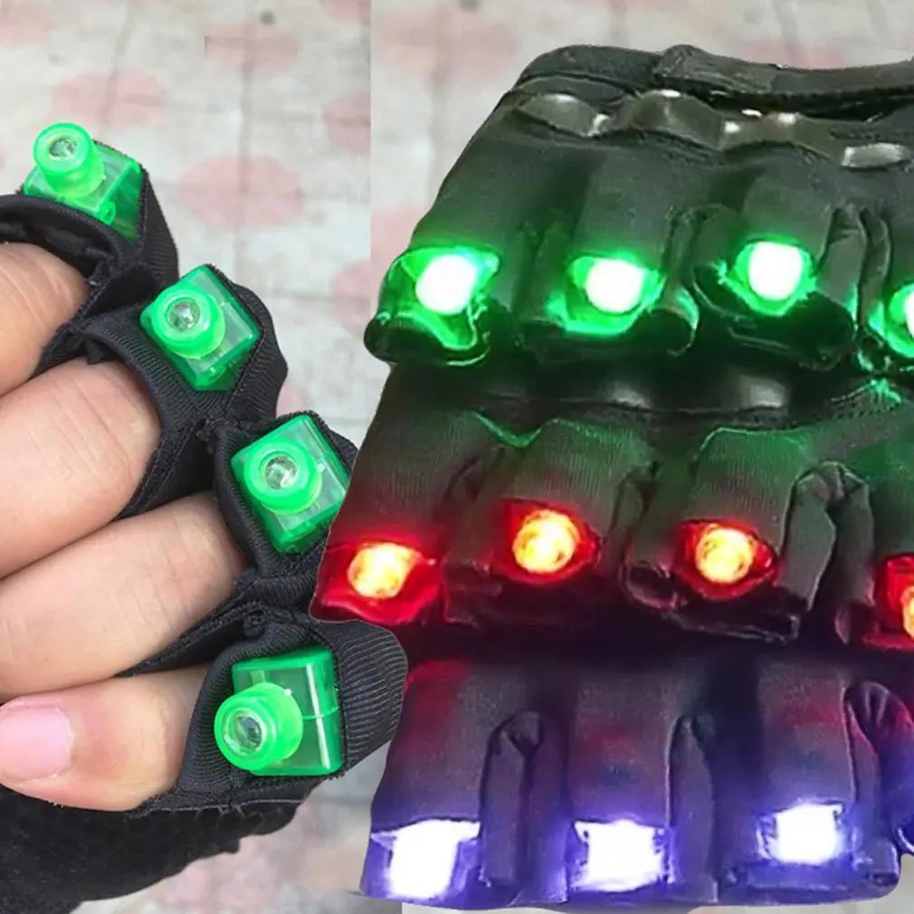 

Free shipping New High quality green laser gloves nightclub bar party dance singer dance props DJ mechanical gloves LED light