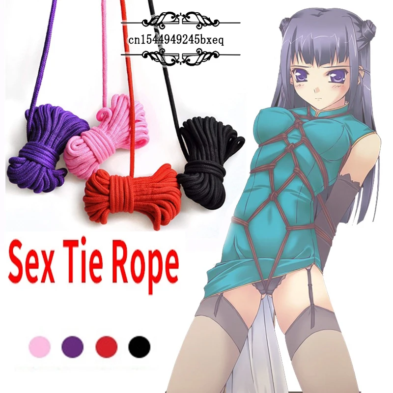 Couple BDSM Bondage Rope 5 Meters 10 Plush Suit Binding Handcuffs Sex Games Nipple Clip Toys Exotic Accessories | Красота и здоровье