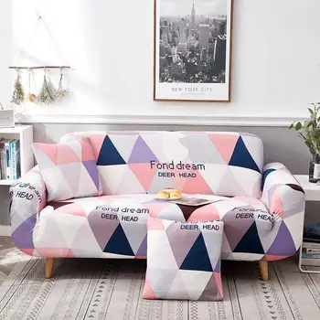 

Geometry Colorful Sofa Cover Elastic For Living Room