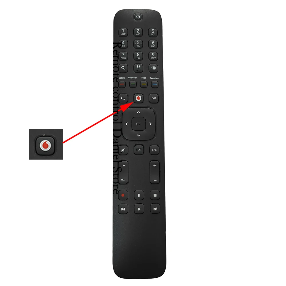 Nuovo Originale Per Vodafone Germany Set-Top Box Iptv Televisione Telecomando Rc3273801/01B Set-Top Box Telecomando