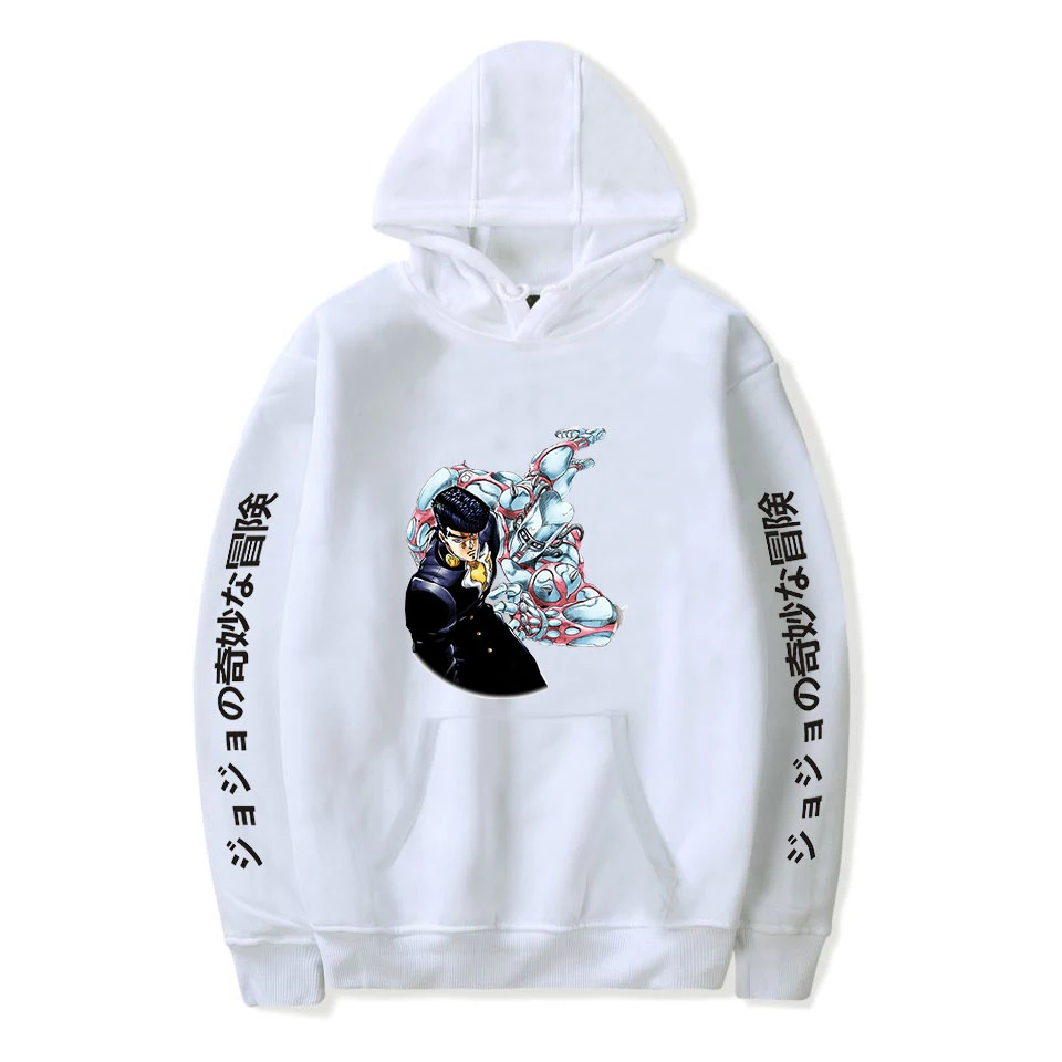 Popular white Comic JOJO Hoodies Men Women Sweatshirts Hooded Harajuku Hip Hop Casual Hoodie JOJO boys girls cartoon pullovers Popular white Comic JOJO Hoodies Men Women Sweatshirts Hooded Harajuku Hip Hop Casual Hoodie JOJO boys girls cartoon pullovers