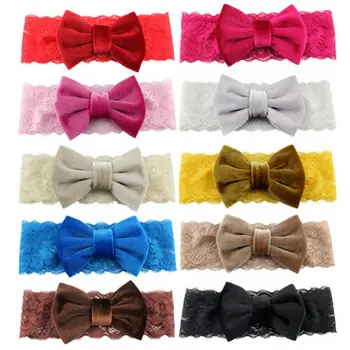 

2020 Baby Girls Bunny Cute Headband Kids Turban Knot Rabbit Bow Hair bands Head wrap