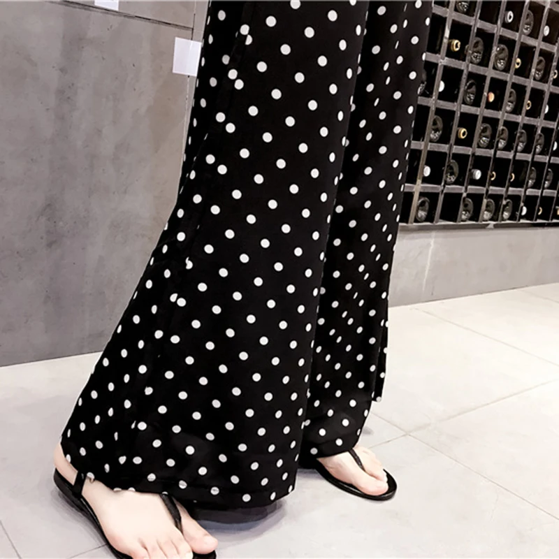 Брюки женские шифоновые с завышенной талией элегантные дышащие удобные модные