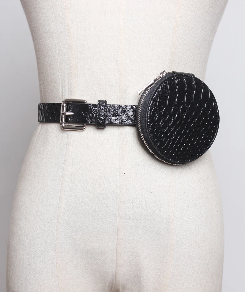 [EAM] черная мини-сумка из искусственной кожи с разрезом и длинным ремнем, индивидуальная женская новая модная универсальная осенне-зимняя 1H360