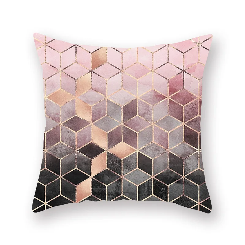

Lanke Simple Geometry Style Pillowcase Home Textile Accessories, Pillow Case For Bedroom Home Office Decorative 45*45cm