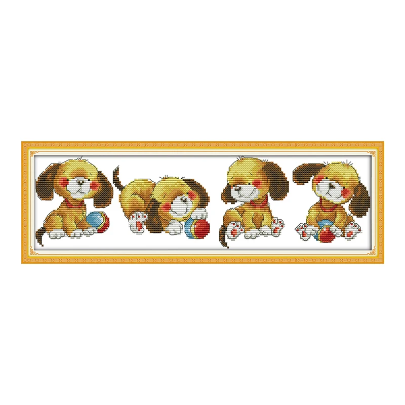 Joy Sunday Мультяшные наборы для вышивки крестом 14CT 11CT Счетный напечатанный на холсте DMC наборы для вышивки рукоделия DIY ручной работы домашний декор