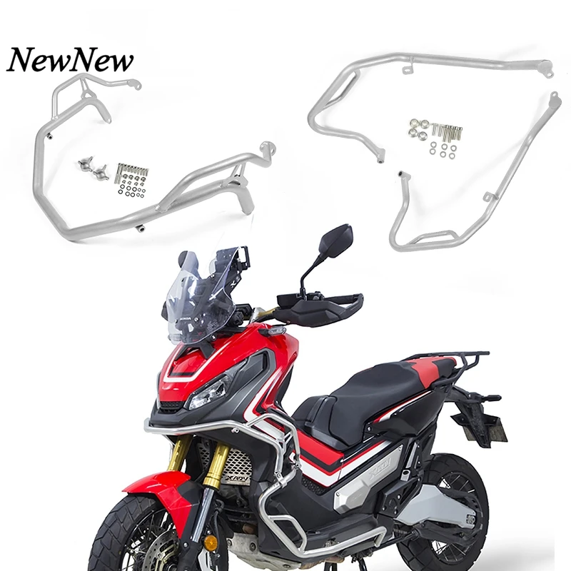 

For HONDA X-ADV XADV 750 2017-2019 Motorcycle Engine Guard Bumpers Crash Bars Frame Protector Silver