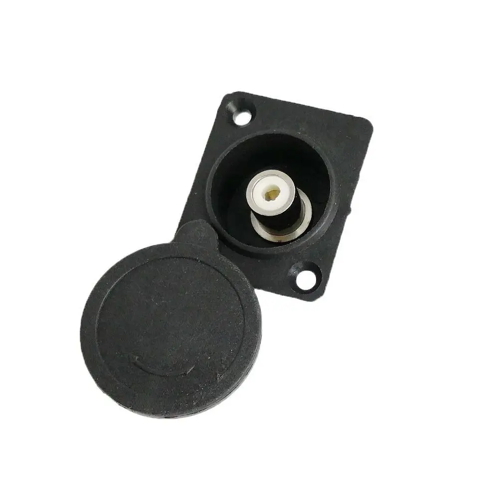Rca Soquete Redondo com Flange Fixa Conector Fêmea Rca para Bicicleta Elétrica Porta de Carregamento 10 Peças