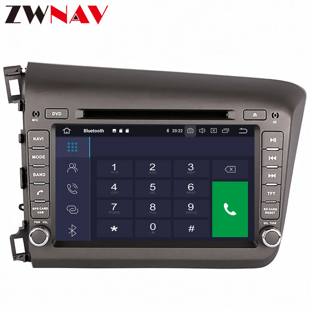 PX6 4+ 64 Android 9,0 автомобильный DVD стерео Мультимедиа для Honda Civic 2013- радио gps Navi Аудио Видео Стерео головное устройство карта БТ