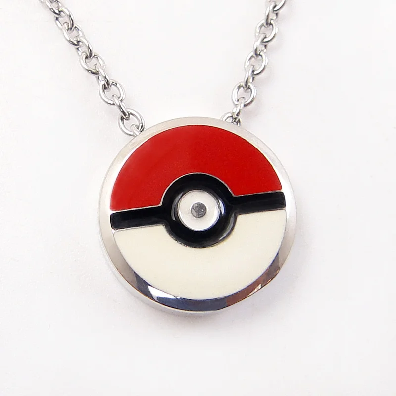 DICAYLUN ожерелье из нержавеющей стали подвеска Женская Длинная цепочка Pokeball милые