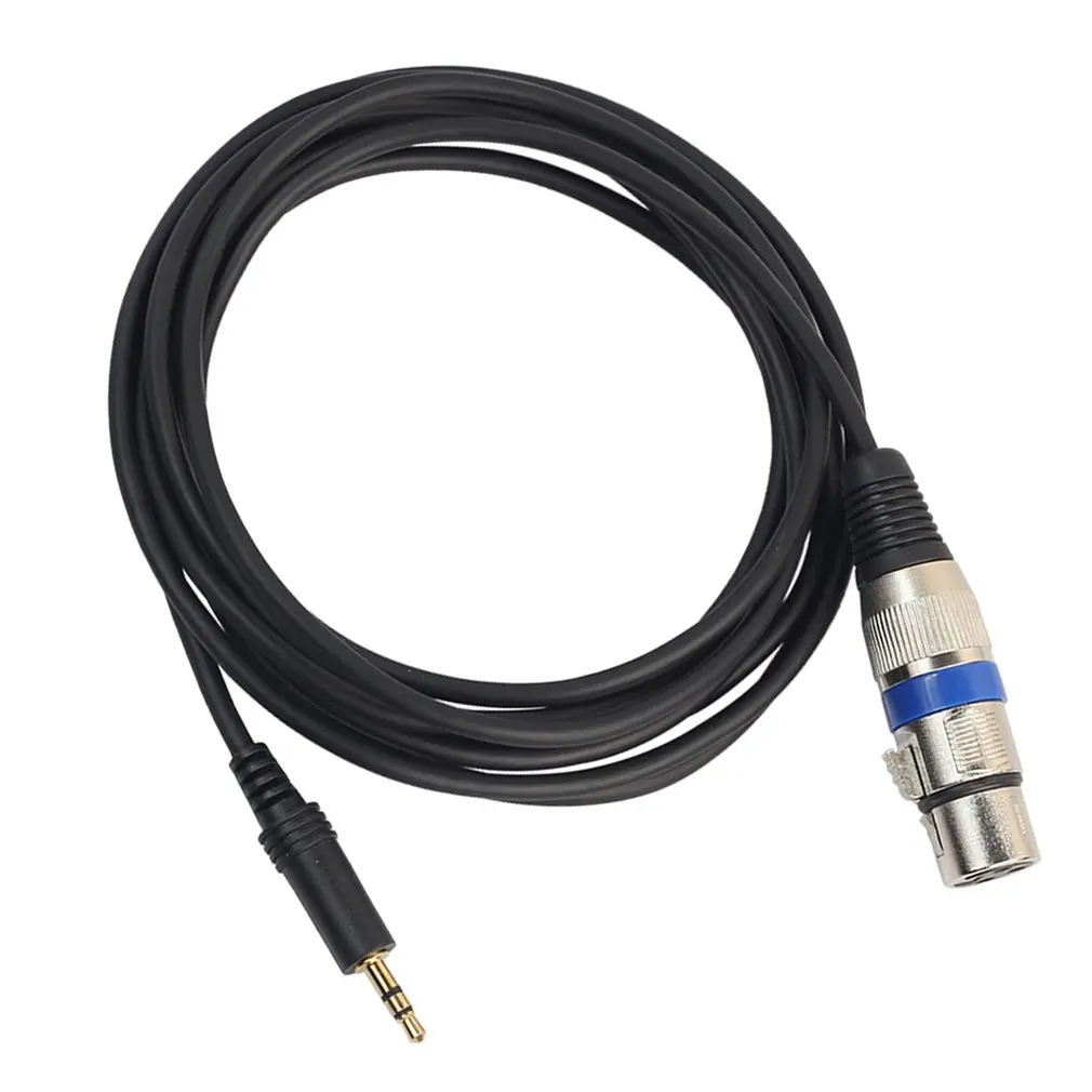 Xlr 3 Pin Female To Right Angle 1/8 Xlr3F To Right-Angle 3.5 Mm Trs For Dv Camera/ Microphone Mic 355630 351830 352030