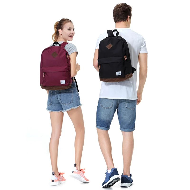 Рюкзак для мужчин и женщин VASCHY унисекс классический водостойкий школьный рюкзак 14 дюймов ноутбук для подростка