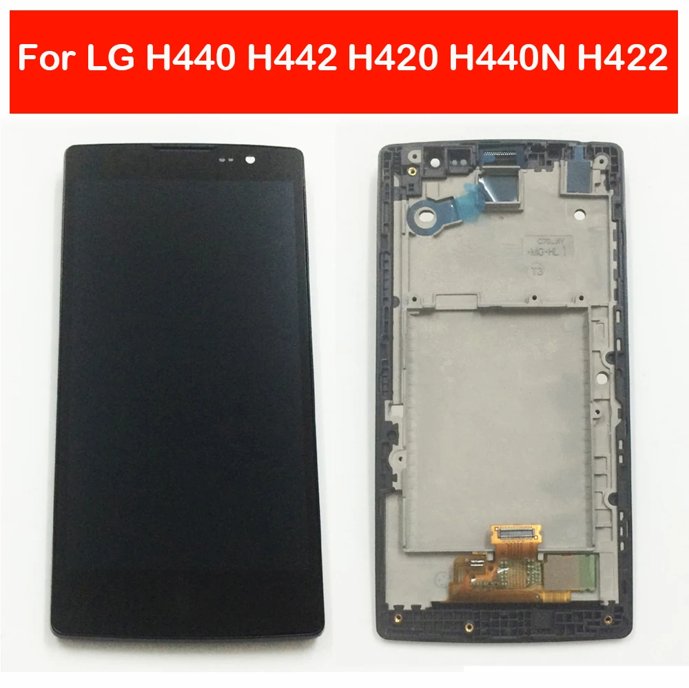 Для LG Spirit H440 H442 H420 H440N c70 H422 ЖК-дисплей панель + сенсорный экран дигитайзер стекло в