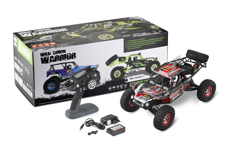 10428-C Original Box Новое поступление WLtoys 10428 2,4 г 1:10 Масштаб дистанционного управления электрический дикий трек ВОИН автомобиль с передатчиком хорошая детская игрушка - Цвет: 10428-C Original Box